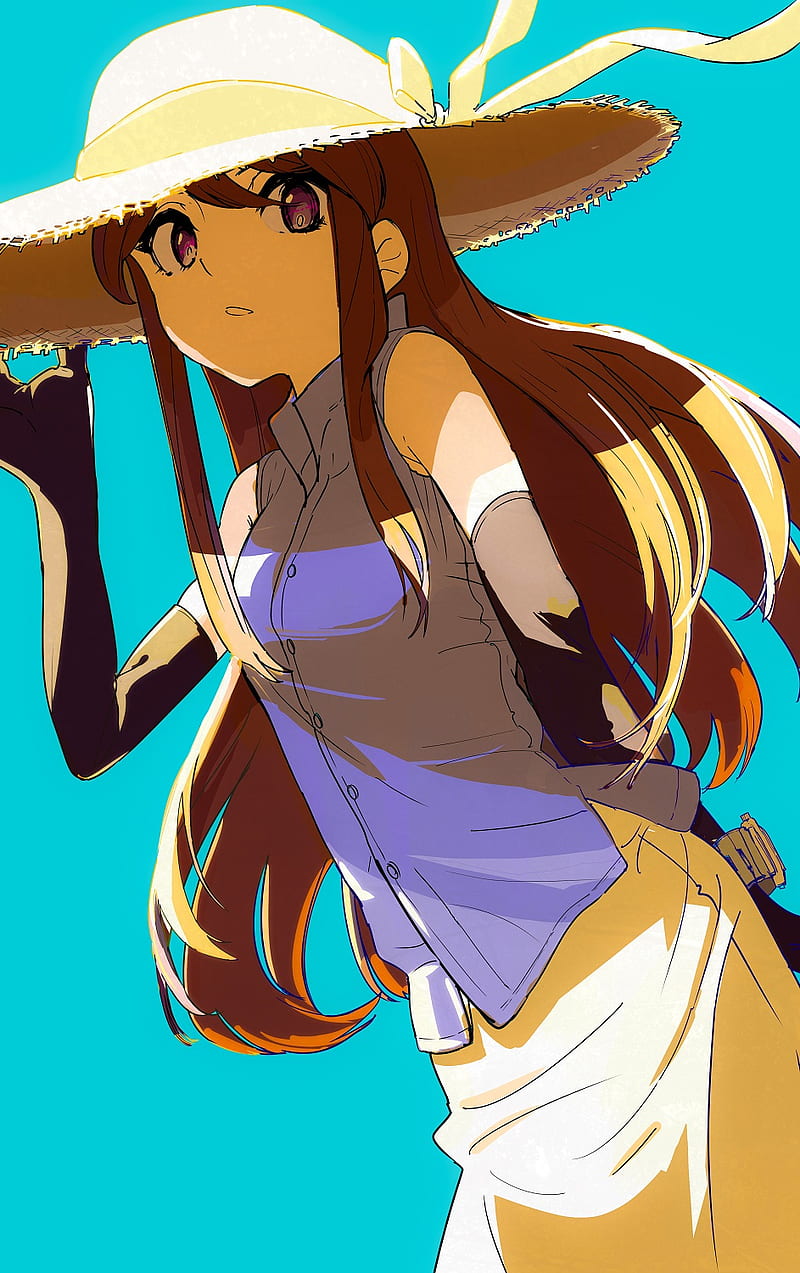 1920x1080px, 1080P free download | Anime, anime girls, hat, long hair ...