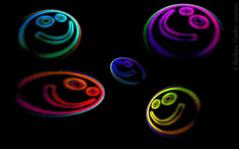 OH HAPPY DAYS, red, purple, yellow, teal, blue, HD wallpaper