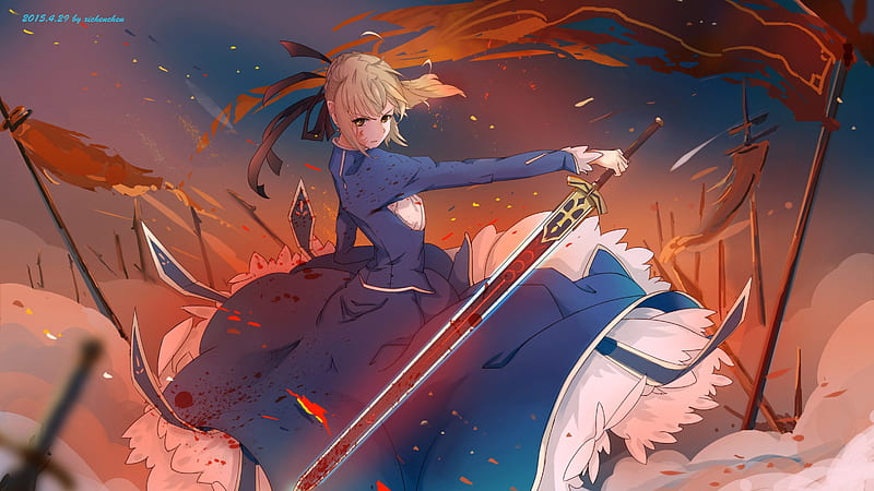 Saber, lily, fate, staylnight, HD wallpaper | Peakpx