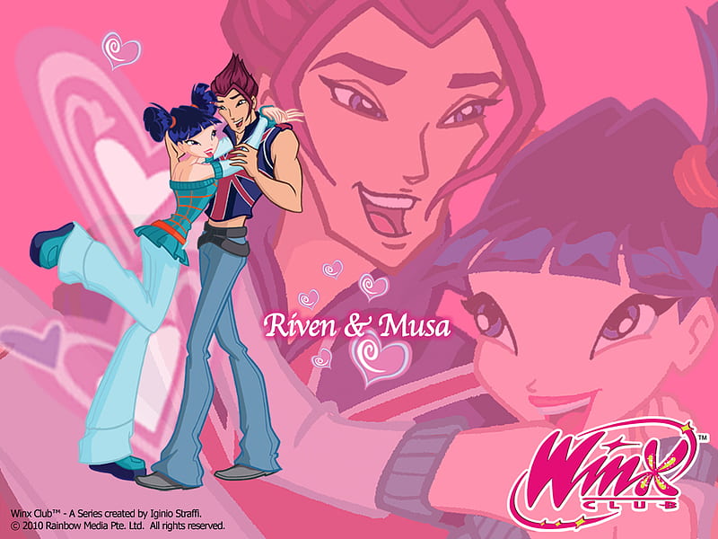 winx club musa and riven 3d