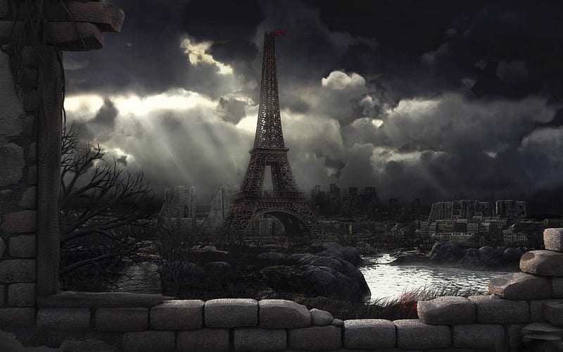 End of Paris-Aftermath world illustrator, HD wallpaper