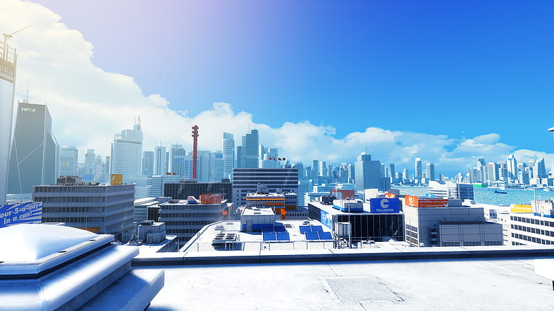 City, Mirror, Cgi, Video Game, Mirror's Edge, Ace Combat, HD wallpaper