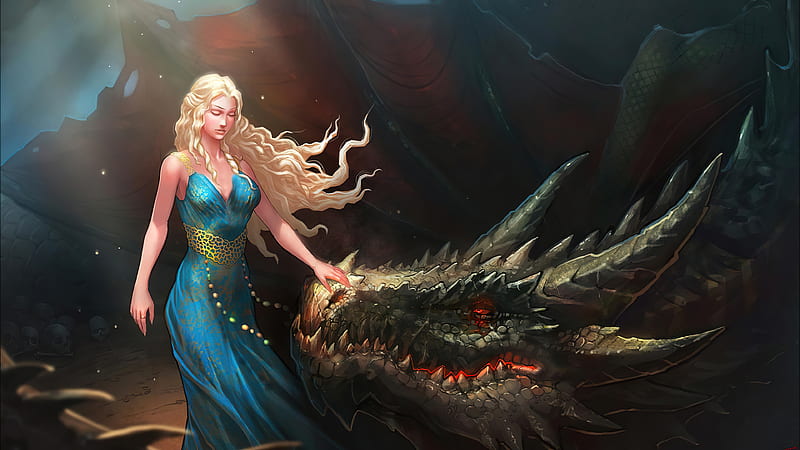 Daenerys Targryen Got , daenerys-targaryen, tv-shows, game-of-thrones, artist, artwork, digital-art, artstation, HD wallpaper