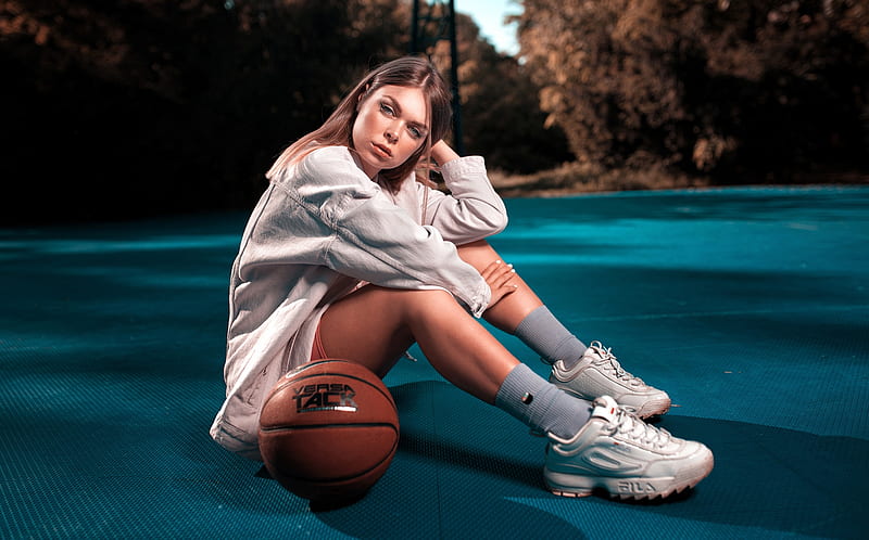 Women, Mood, Basketball, Girl, Sneakers, HD wallpaper | Peakpx