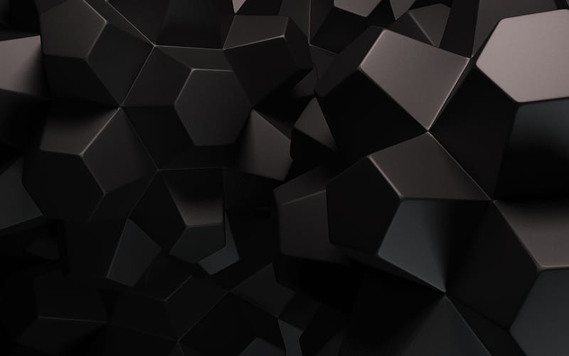 Abstract Black Shapes YouTube Channel Cover, HD wallpaper | Peakpx