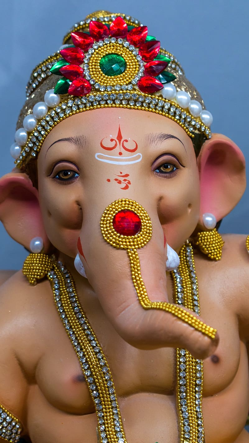 Cute Ganesha, Daimond, Eyes, HD phone wallpaper | Peakpx