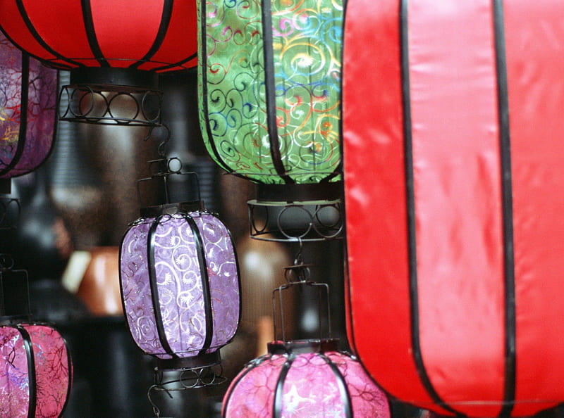 Colorful Lanterns, color, lantern, light, HD wallpaper Peakpx