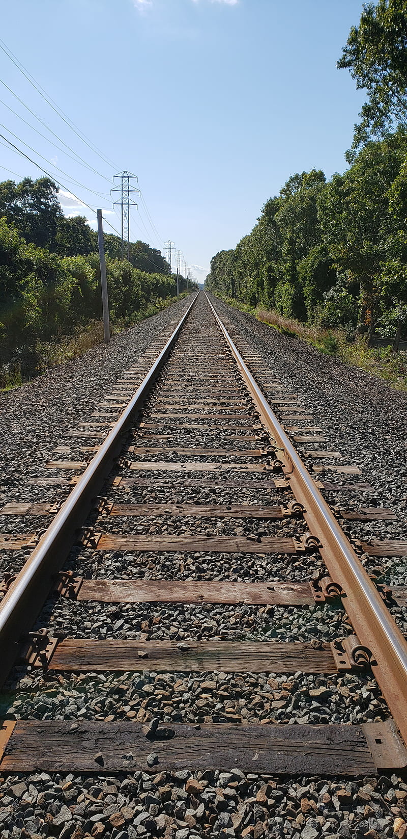 Railroad , train, tracks, HD phone wallpaper