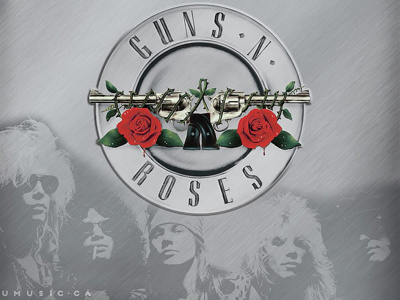 Guns N Roses, guns, rock, music, band, roses, HD wallpaper