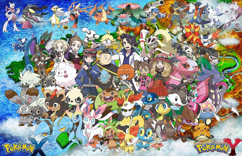 Pokemon X, pokemon, anime, X andY, HD wallpaper | Peakpx