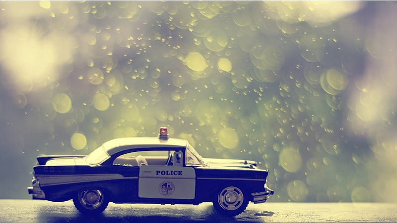 Toy Police Car, HD wallpaper