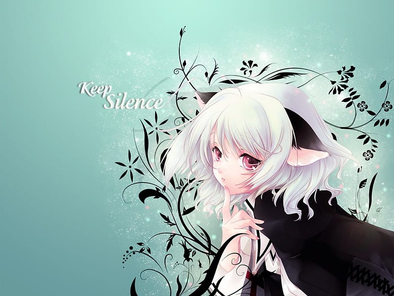 Beautiful Cute Anime Pretty Young Girl with wolf ears 16724342 Vector Art  at Vecteezy