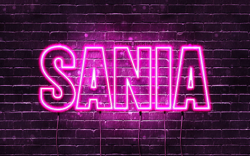 Sania, , with names, female names, Sania name, purple neon lights, Happy  Birtay Sania, HD wallpaper | Peakpx