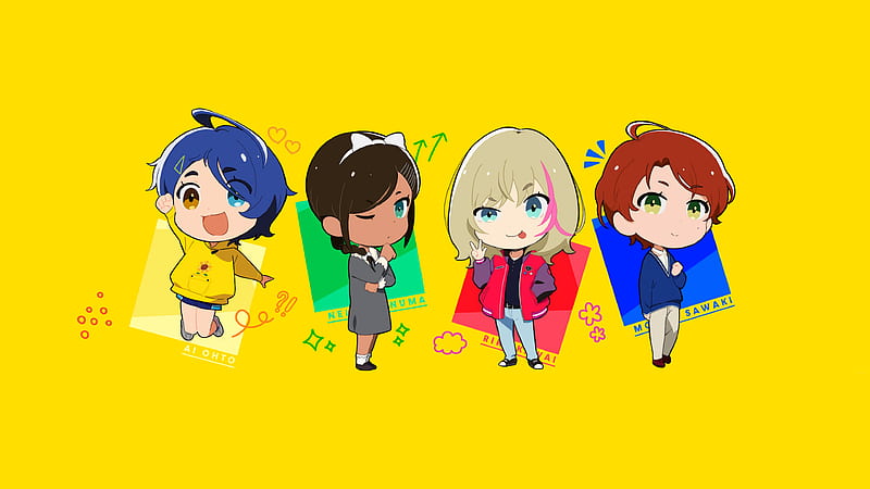 Anime, Wonder Egg Priority, Ai Ohto, Momoe Sawaki, Neiru Aonuma, Rika Kawai, HD wallpaper