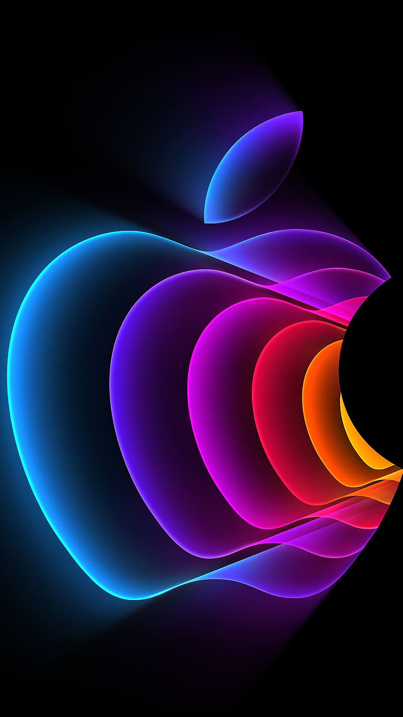 Apple Iphone New, Purple Apple Logo, apple logo, HD phone wallpaper