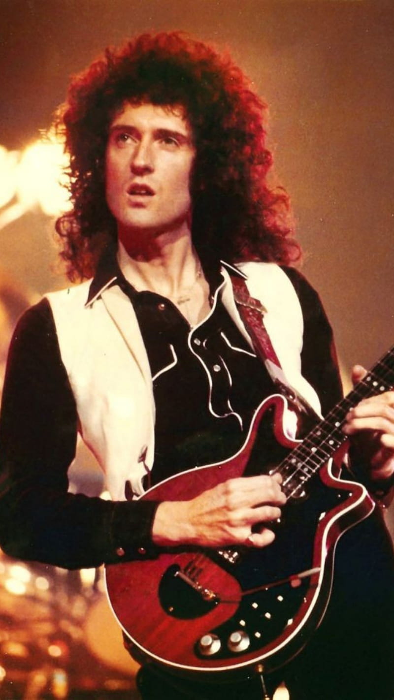 Brian May, rock, red special, famous, rockandroll, queen, band, guitarist, group, guitar, HD phone wallpaper
