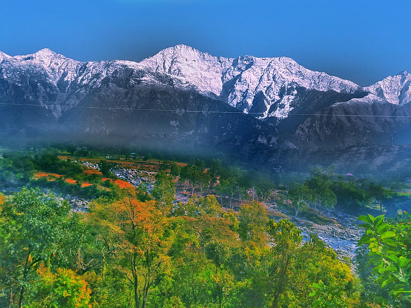 Himachal, mount, mountain, mountains, palampur, HD wallpaper