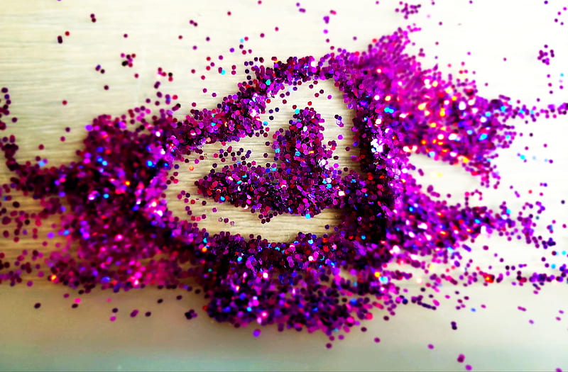 Purple Glitter, glitter, purple, shiny, sparkles, HD phone