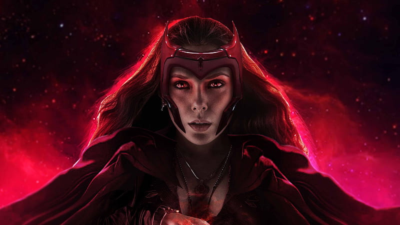 The Scarlet Witch , scarlet-witch, superheroes, artist, artwork, digital-art, artstation, HD wallpaper