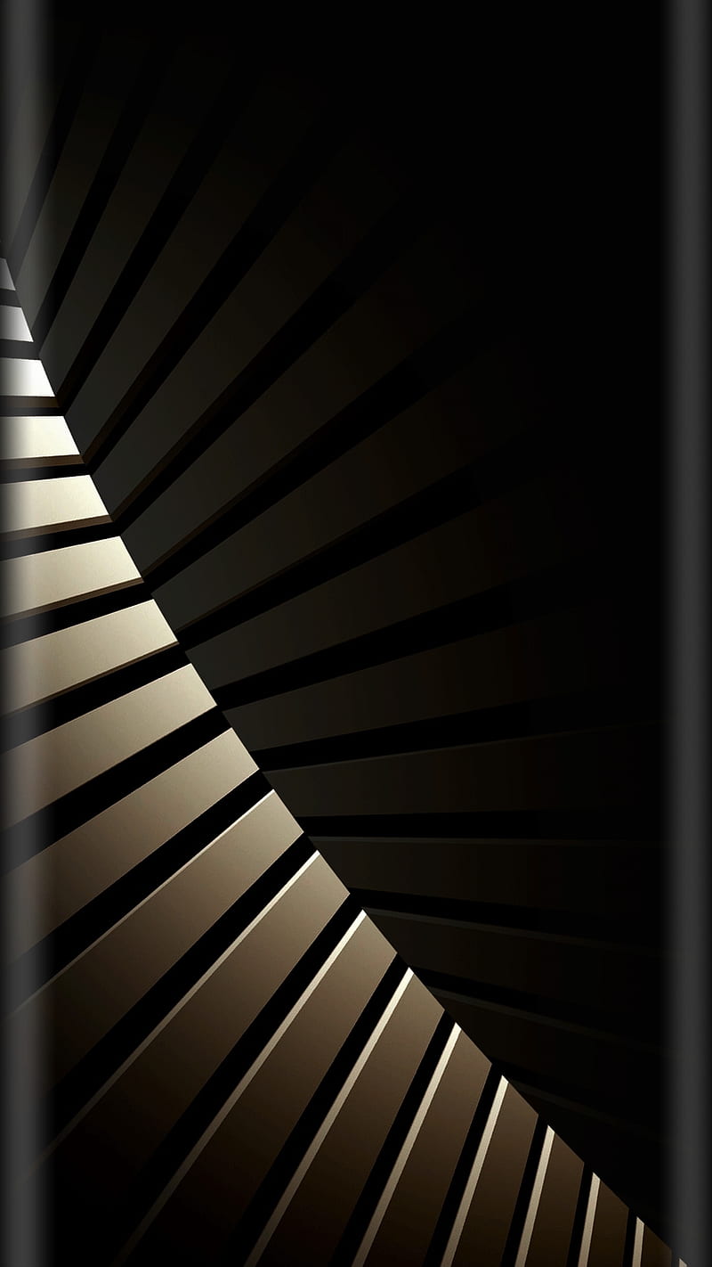 Abstract, 3d, black, edge style, gold, s7, s8, super design, HD phone wallpaper