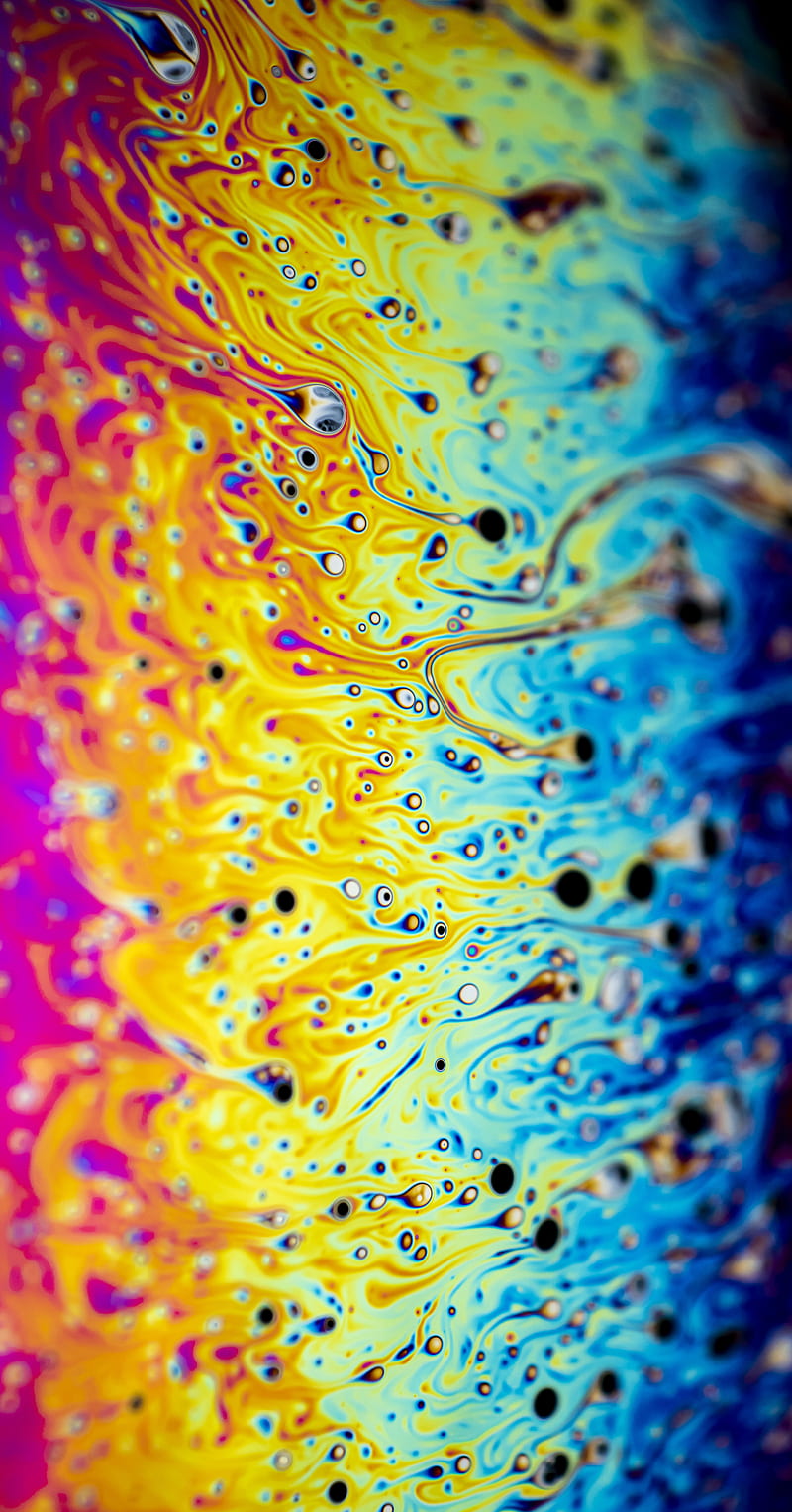Abstract flow colors, abstract rainbow, colorful, flowing, mixing colors, rainbow, red, soap bubble, HD phone wallpaper