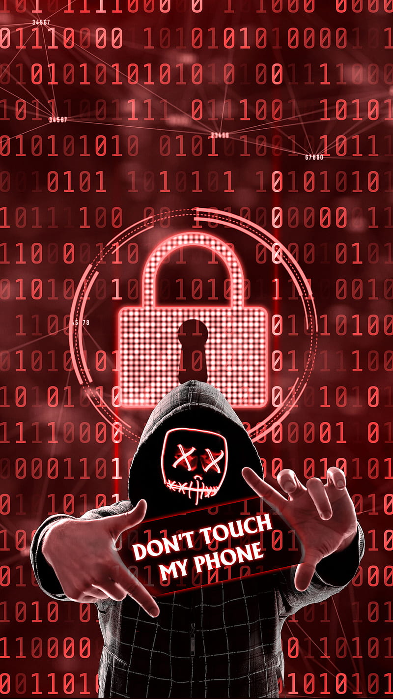 DON'T TOUCH MY PHONE, android, dont, hayatikdrgl, iphone, lock, mask,  myphone, HD phone wallpaper | Peakpx
