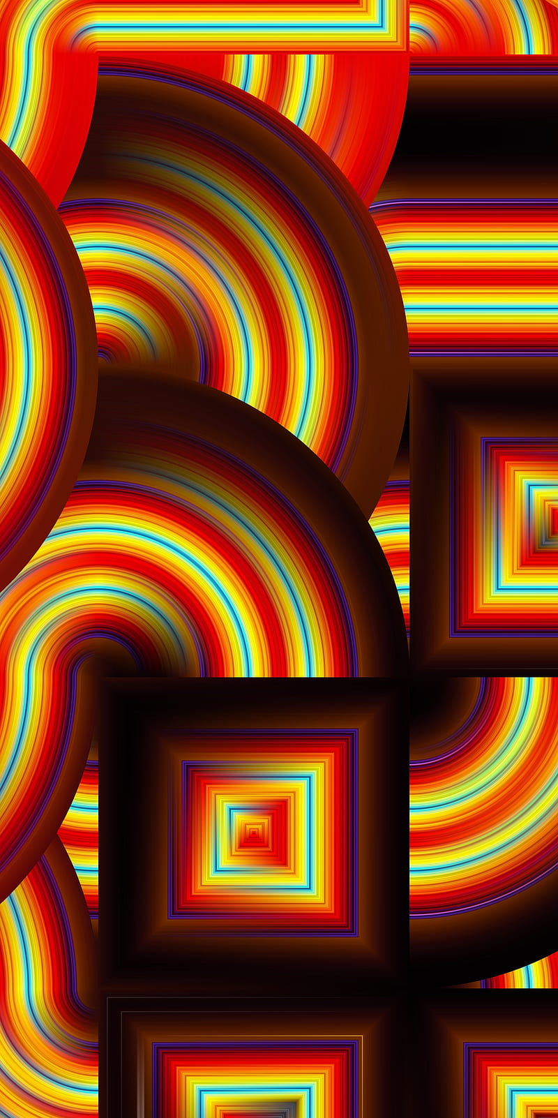 Trippy Dimension, Fractal, Hypnotizing, abstract, acid, colorful, dark, geometric, glow, hall of fame, hippie, illusion, infinite, lgbtq, loop, love, melting, neon, night, pride, pride month, rainbow, surreal, tunnel, vision, zooming, HD phone wallpaper
