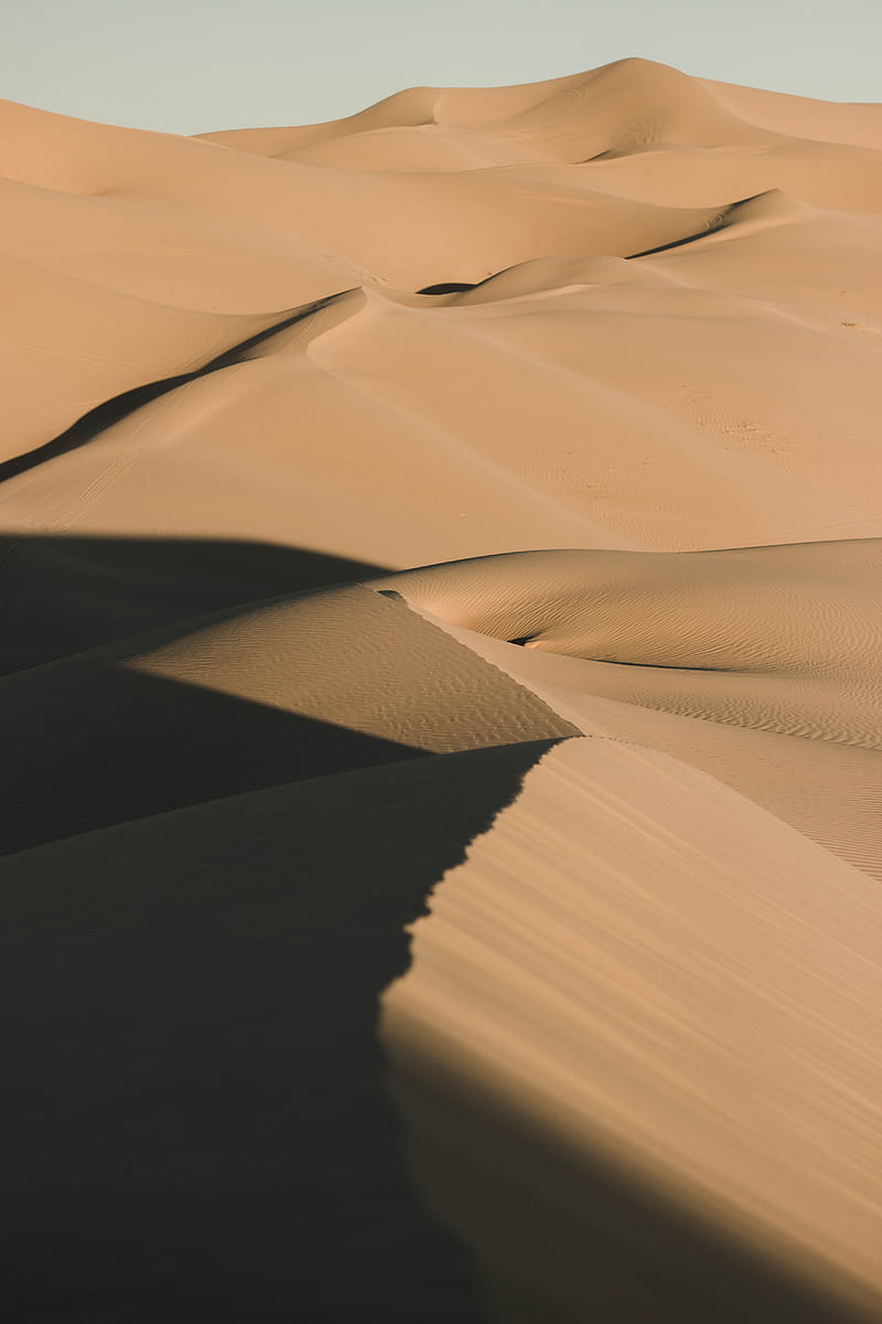 brown sand dunes during daytime, HD phone wallpaper