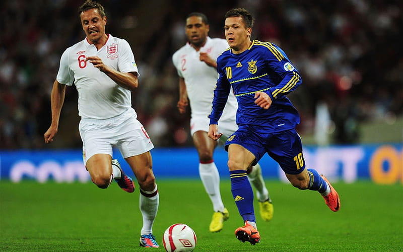 Evgeny Konoplyanka, match, ukrainian footballers, National team of Ukraine, HD wallpaper