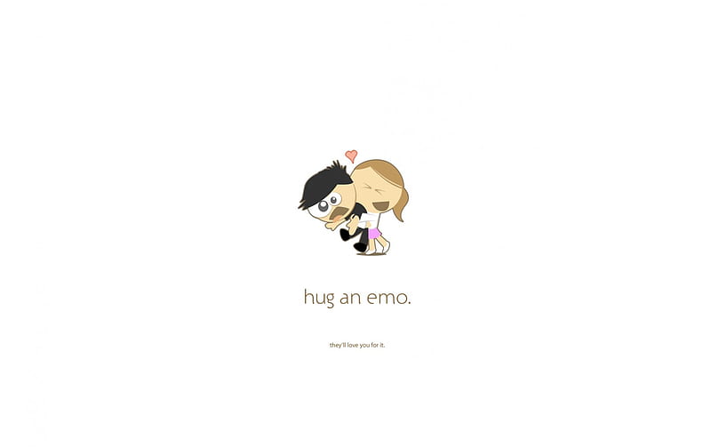 Hug an Emo, hug, emo, love, people, HD wallpaper Hug an Emo, hug, emo, love, people, HD wallpaper