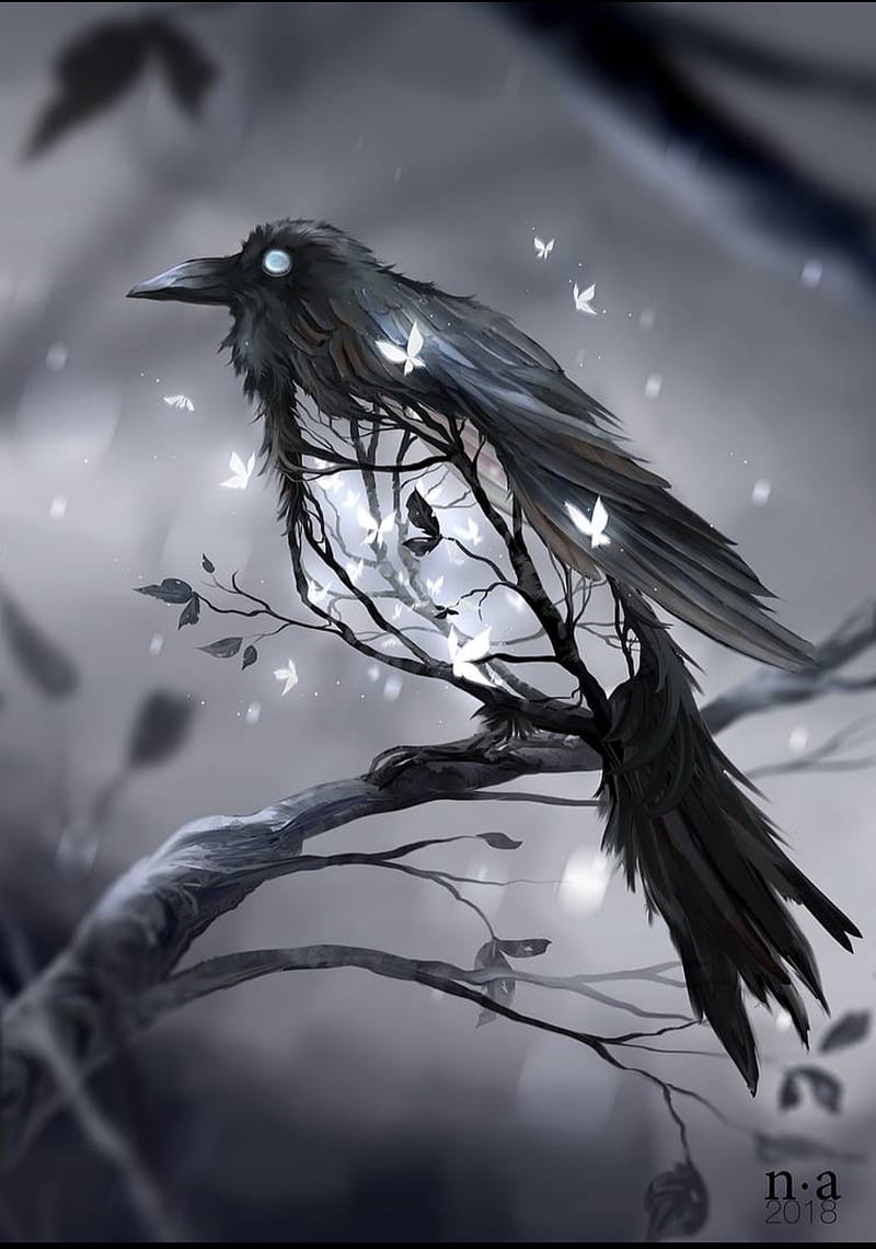 Blackbird Crow, birds, black, halloween, ravens, HD phone wallpaper