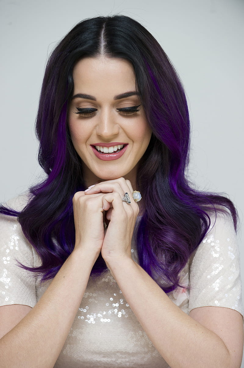 Katy Perry, singer, dyed hair, HD phone wallpaper