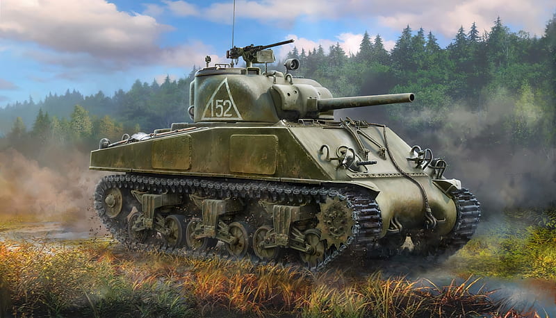 Tanks, M4 Sherman, HD wallpaper