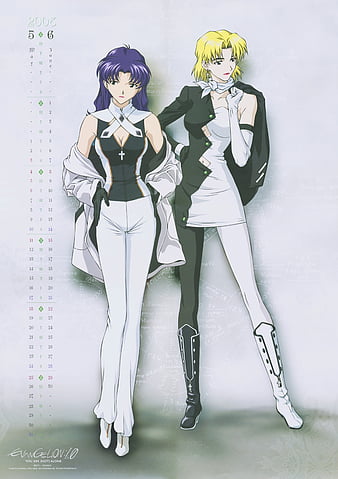 Akagi Ritsuko, Katsuragi Misato, Evangelion:1.0, HD phone wallpaper