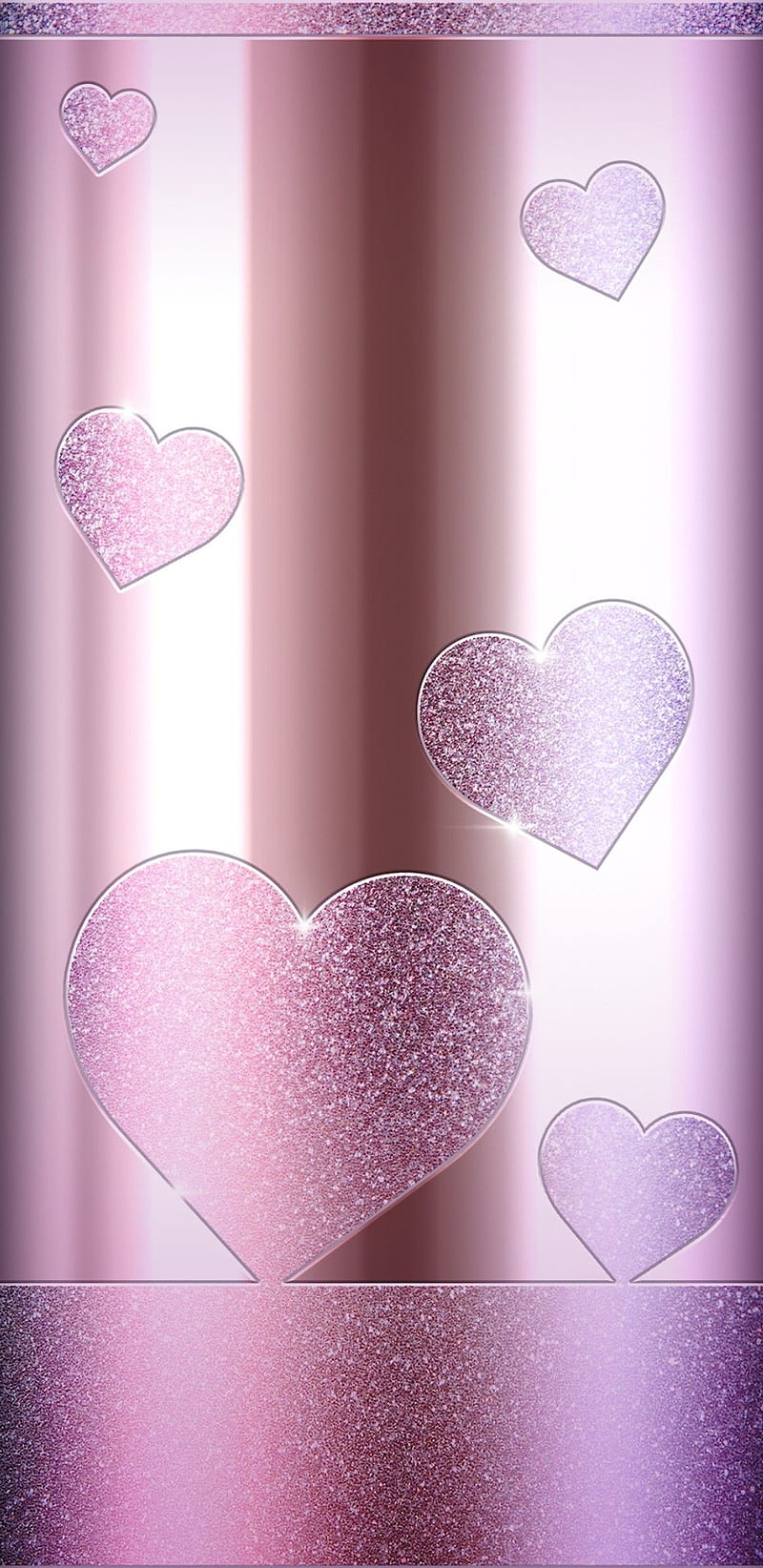 Shiny hearts, girly, heart, love, pastel, pink, pretty, shine, HD phone wallpaper