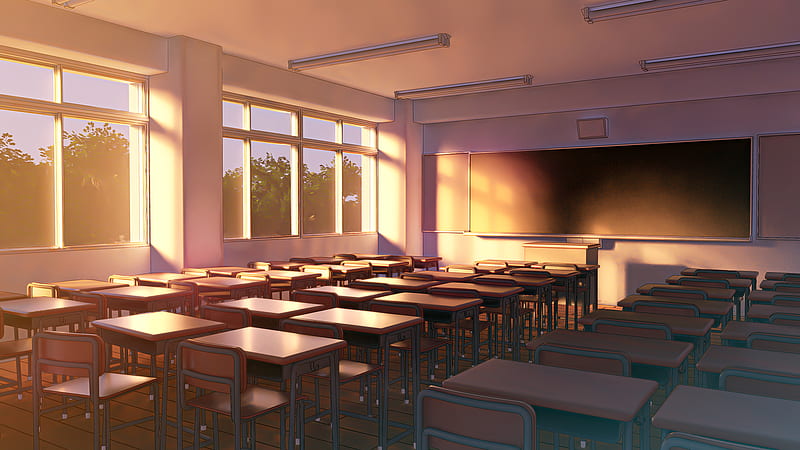 Anime, Original, Classroom, HD wallpaper