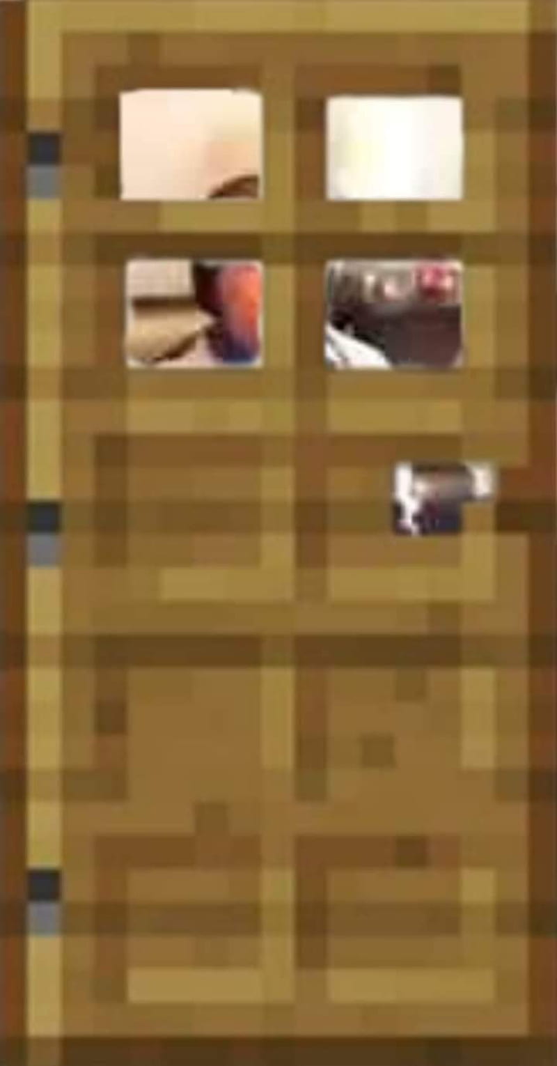 Minecraft, door, HD phone wallpaper