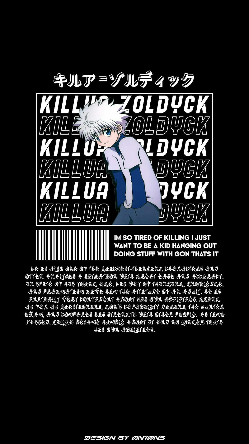 Killua zoldyck, hunter x hunter, anime design, anime aesthetic, anime, HD phone wallpaper
