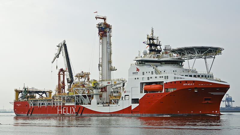 Siem Helix 2 Offshore Support Vessel, Boat, Ship, Vessel, Offshore, Support, Siem Helix 2, HD wallpaper