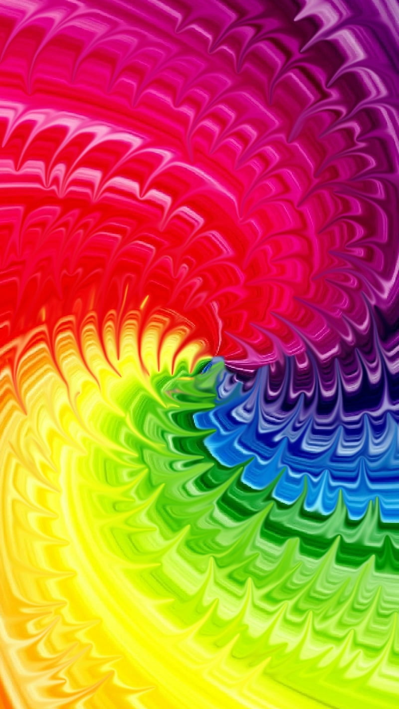 Endless, background, blue, colorful, green, neon, pink, rainbow, red, spiral, yellow, HD phone wallpaper