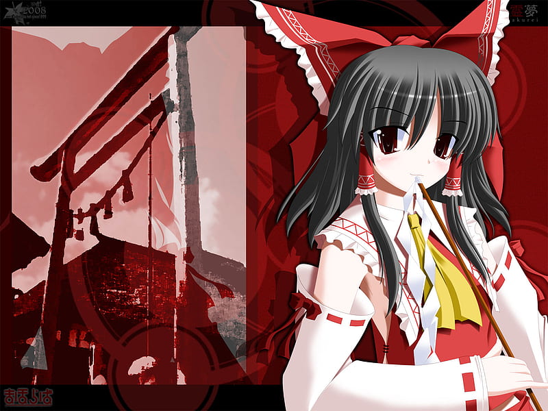 Hd Hakurei Reimu Japanese Clothes Miko Touhou Wallpapers Peakpx