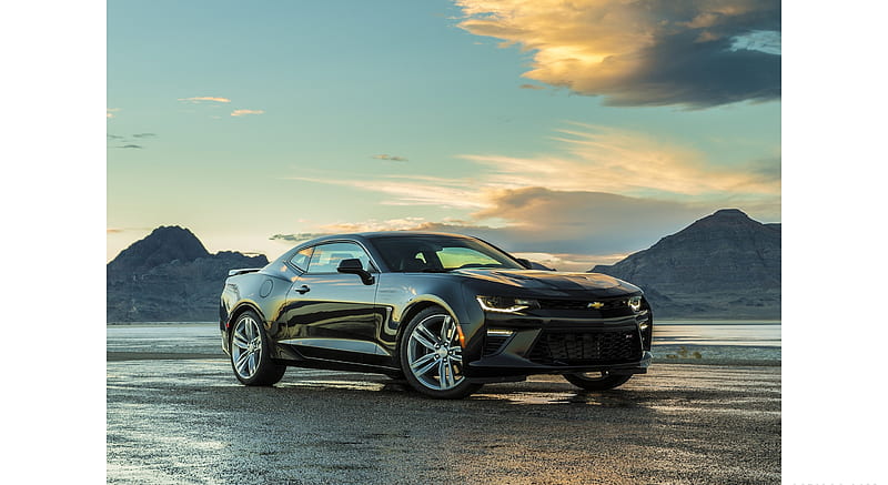 2016 chevrolet camaro ss (negro) - delantero, coche, Fondo de pantalla HD |  Peakpx