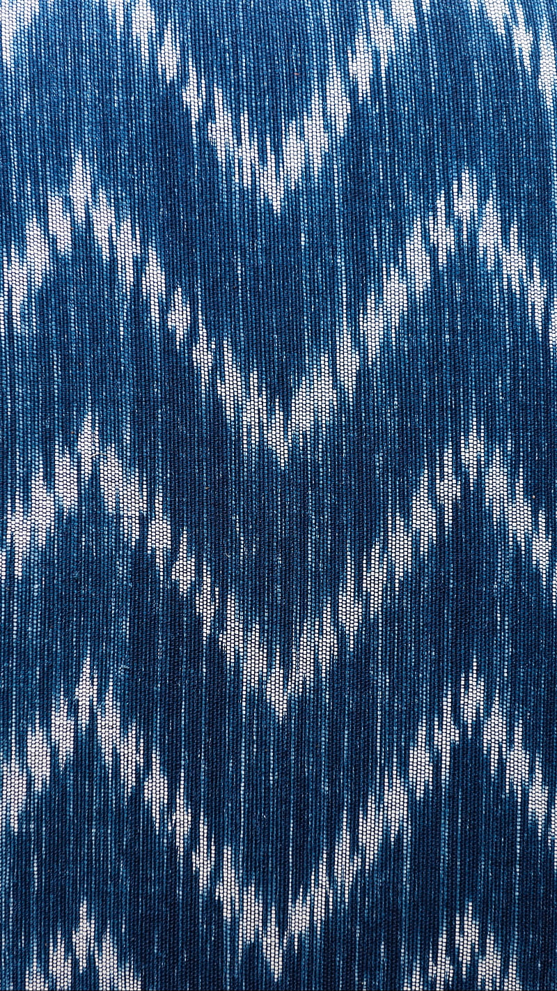 Fabric, background, blue, irregular, lines, pattern, texture, white, HD phone wallpaper