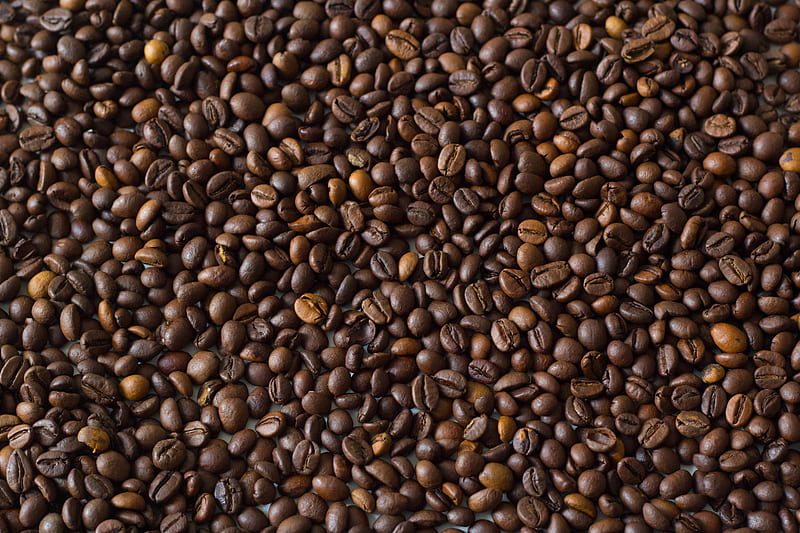 coffee beans, coffee, brown, HD wallpaper