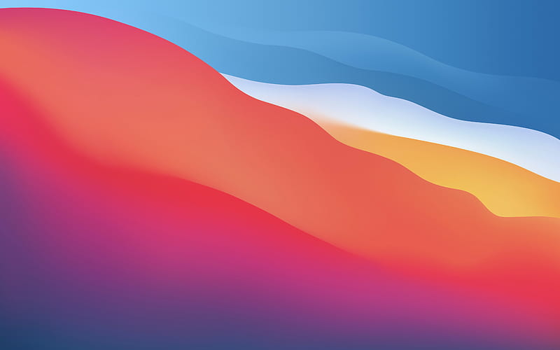 Big Sur Vector Wave 2021 MacOS Background, HD wallpaper