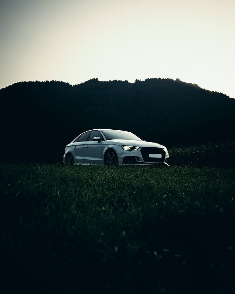Audi RS3 grey, audi grey, audi rs3, car, carros, rs3 grey, HD phone wallpaper