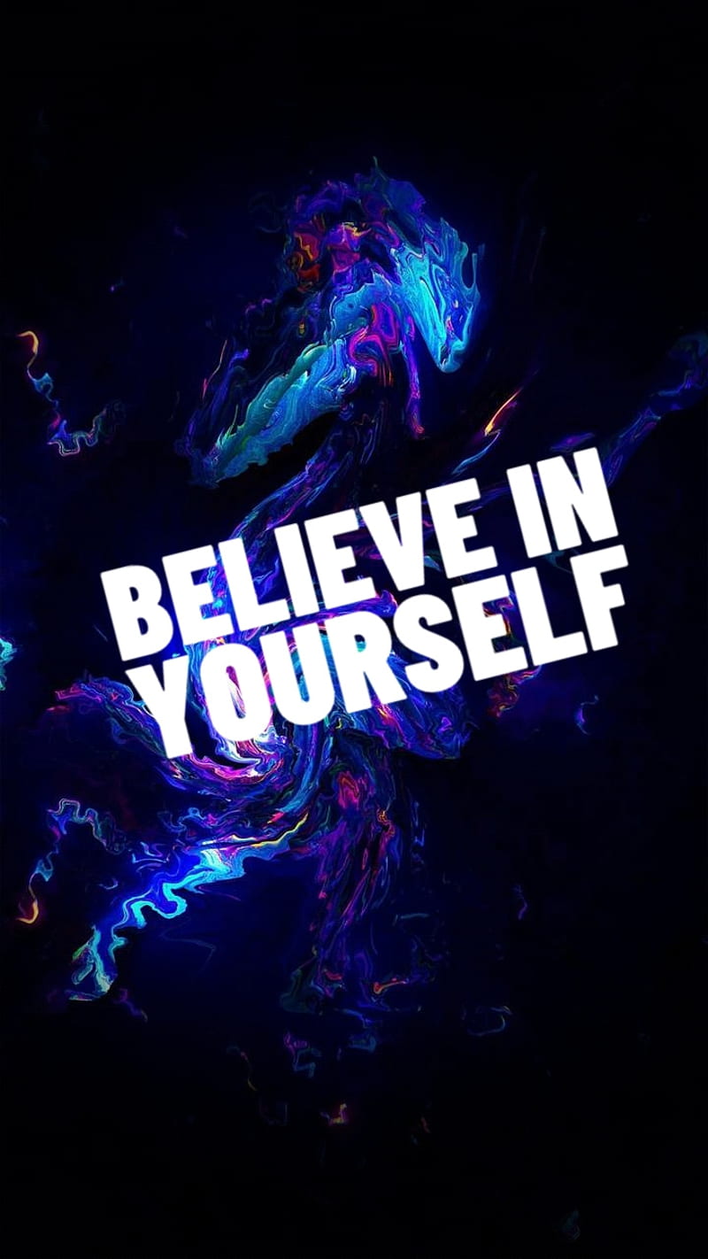 Believe In Yourself, theme, quotes, new, retro, HD phone wallpaper