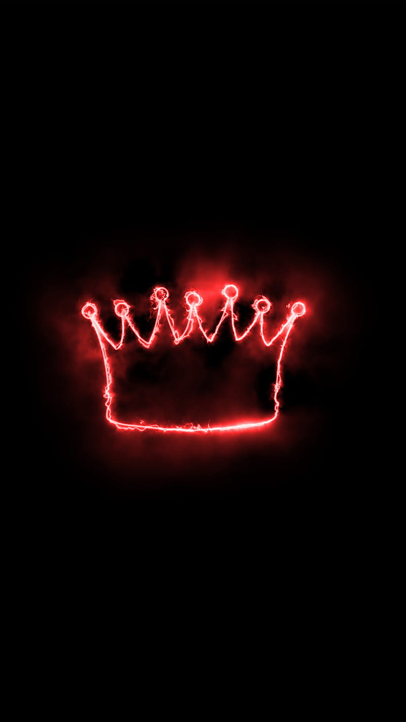 RED KING, black, colors, light, neon, HD phone wallpaper | Peakpx