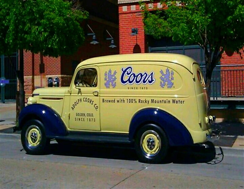 coors, boozer truck, corrs, delivery, party on, HD wallpaper