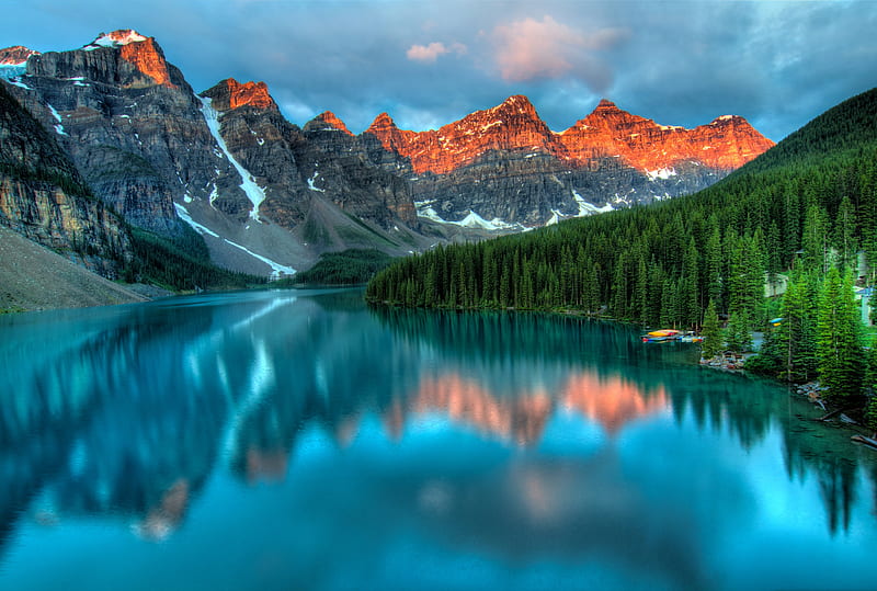 Alberta Canada, alberta, lake, mountains, nature, world, canada, HD wallpaper